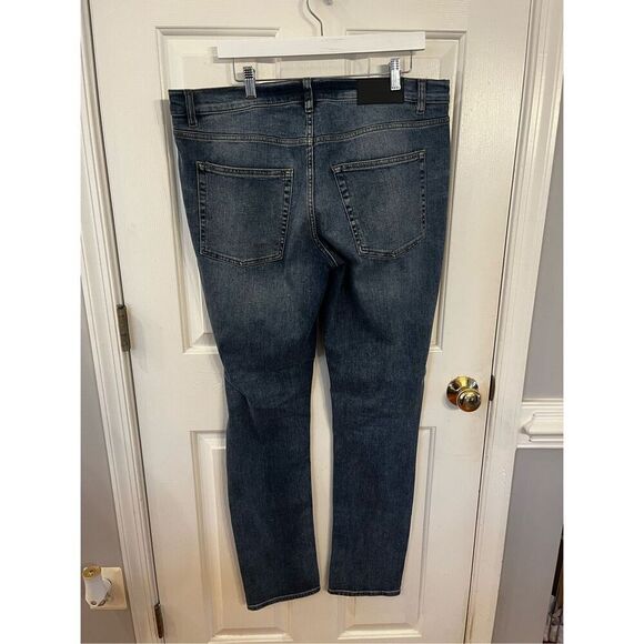 Cheap Monday Straight Leg Jeans Sonic Bail Blue sz 36/34 EUC - Picture 6 of 9